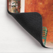 Bouganvilla wachsend außerhalb eines Hauses, Mousepad (Ecke)