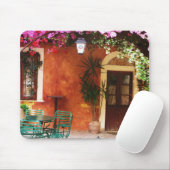 Bouganvilla wachsend außerhalb eines Hauses, Mousepad (Mit Mouse)