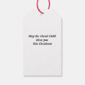 Bougereau Jesus und Mary Weihnachtssegmente Geschenkanhänger (Rückseite)