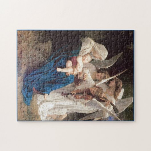 Bougereau Jungfrau mit Angels Christliche Kunst Ji Puzzle (Horizontal)