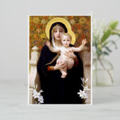 Bougereau Jungfrau und Child Folien Feiertagskarte (Stehend vorne)