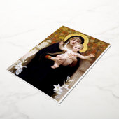 Bougereau Jungfrau und Child Folien Feiertagskarte (Gedreht)