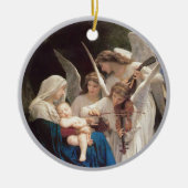 Bougereau und Botticelli Mary Jesus and Angels Keramik Ornament (Vorne)