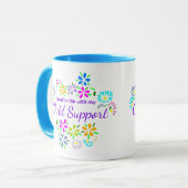 Bought with child support floral mug cup tasse (Vorderseite Links)