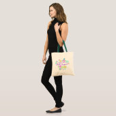 Bought with child support floral tote bag tragetasche (Vorderseite (Model))