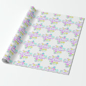 Bought with child support floral wrapping paper geschenkpapier (Ungerollt)
