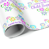 Bought with child support floral wrapping paper geschenkpapier (Rolleneckpunkt)