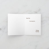 Bougie Brown Checkered Will you be my Bridesmaid Karte (Innenseite)