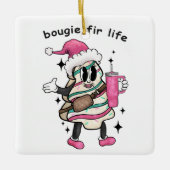 Bougie Fir Life, Boujee Weihnachtsbaum, Weihnachts Keramikornament (Vorderseite)