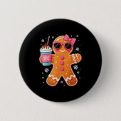 Bougie Gingerbread Hot Chocolate Cocoa Women Girl Button (Vorderseite)