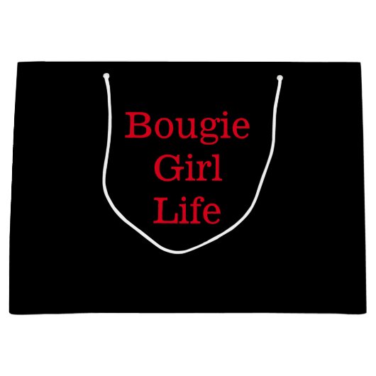 Bougie Girl Life Geschenktasche Große Geschenktüte (Vorderseite)