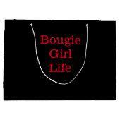 Bougie Girl Life Geschenktasche Große Geschenktüte (Rückseite)