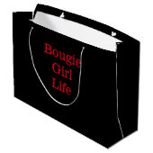 Bougie Girl Life Geschenktasche Große Geschenktüte (Rückseite Schrägansicht)