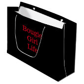 Bougie Girl Life Geschenktasche Große Geschenktüte (Vorderseite Schrägansicht)