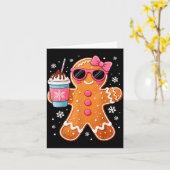 Bougie Lebkuchen Heiße Schokolade Kakao Frauen Mäd Karte (Gelbe Blume)