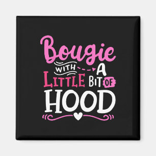 Bougie mit ein wenig Hood Funny Black Girls Magnet