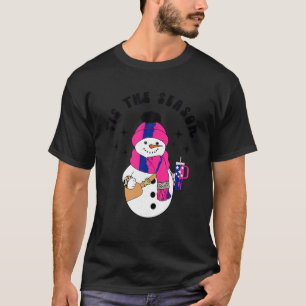 Bougie Snowman Shirt Frauen Kinder die Saisoneinsc