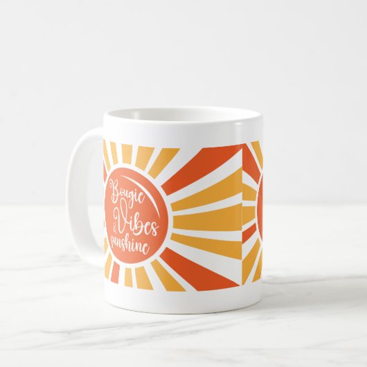 Bougie Sunshine Vibes Kaffeetasse (Vorderseite Links)