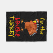 Bougie Turkey Matching Family Group Thanksgiving P Fleecedecke (Vorderseite (Horizontal))