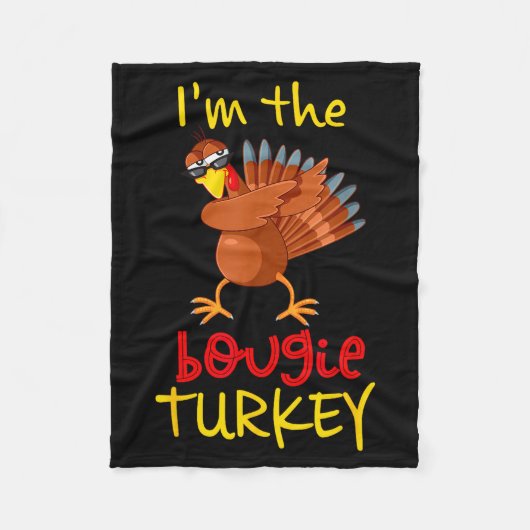 Bougie Turkey Matching Family Group Thanksgiving P Fleecedecke (Vorderseite)