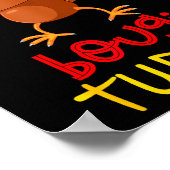 Bougie Turkey Matching Family Group Thanksgiving P Poster (Ecke)