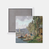 Bougival, 1873 magnet (Vorderseite/Rückseite)