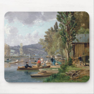Bougival, 1873 mousepad