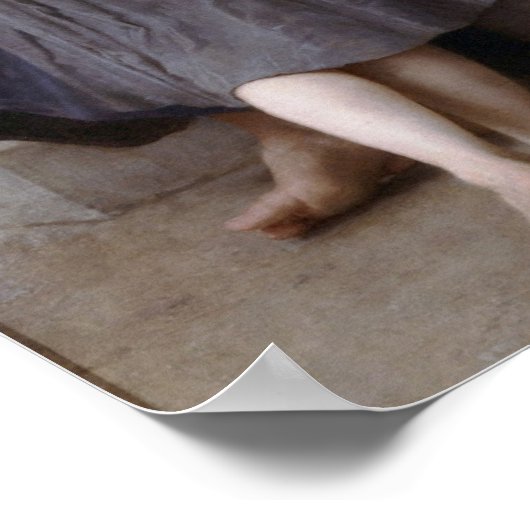 Bouguereau-A Little Coaxing 1890 Poster (Ecke)