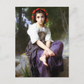Bouguereau am Rande der Brook-Postkarte Postkarte (Vorderseite)