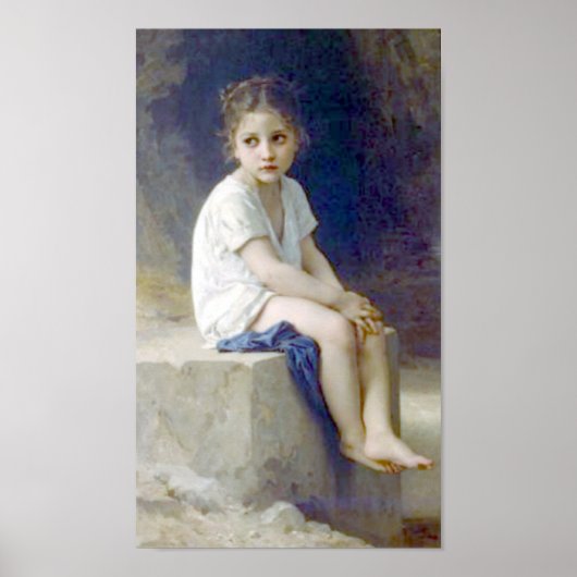 Bouguereau - Au Pied de la Falaise Poster (Vorne)