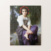 Bouguereau bei The Edge des Baches Puzzle (Vertikal)