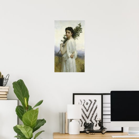Bouguereau - Branche de Laurier Poster (Heimbüro)