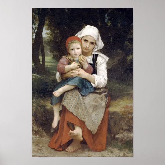 Bouguereau-Breton Brother und Sister Poster (Vorne)