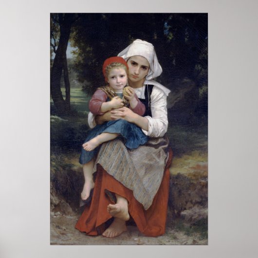 Bouguereau - Bruder und Schwester 1871 Poster (Vorne)