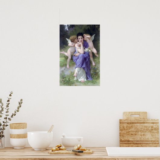 Bouguereau - Chansons de Printemps Poster (Küche)