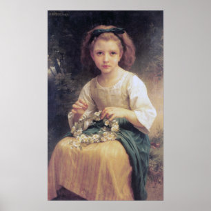 Bouguereau - Child Brading A Crown, 1874 Poster