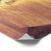 Bouguereau-Child Braiding a Crown Poster (Ecke)