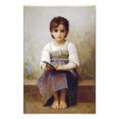 Bouguereau die harte Lektion Fotodruck (Vorne)