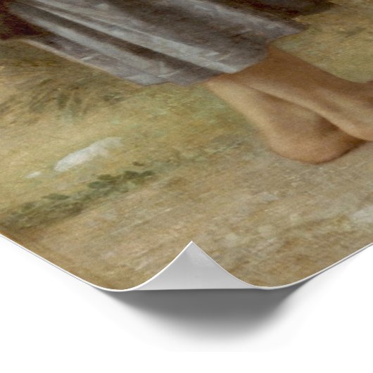 Bouguereau-Die junge Hirdess Poster (Ecke)