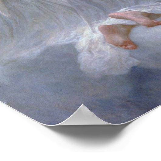 Bouguereau - Die Jungfrau mit Engeln 1900 Poster (Ecke)