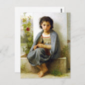 Bouguereau Die kleine Knitter-Postkarte Postkarte (Vorne/Hinten)
