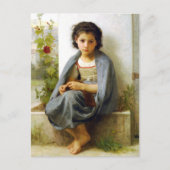 Bouguereau Die kleine Knitter-Postkarte Postkarte (Vorderseite)