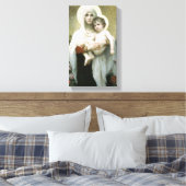 Bouguereau - Die Madonna der Rose Leinwanddruck (Insitu (Schlafzimmer))