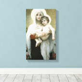 Bouguereau - Die Madonna der Rose Leinwanddruck (Insitu (Holzboden))