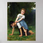Bouguereau - Die Pferderückfahrt Poster (Vorne)