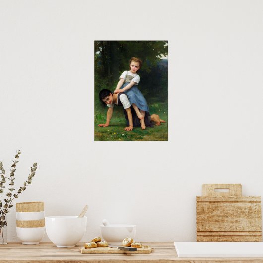 Bouguereau - Die Pferderückfahrt Poster (Küche)