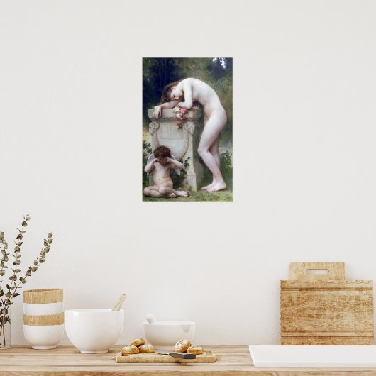 Bouguereau - Douleur d'Amour Poster (Küche)