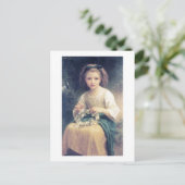 Bouguereau - Enfant Tressant une Couronne Postkarte (Stehend Vorderseite)