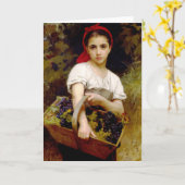 Bouguereau Erntemaschinen-Gruß-Karte Karte (Gelbe Blume)