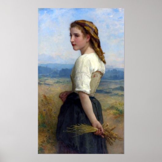 Bouguereau - Glaneuse Poster (Vorne)
